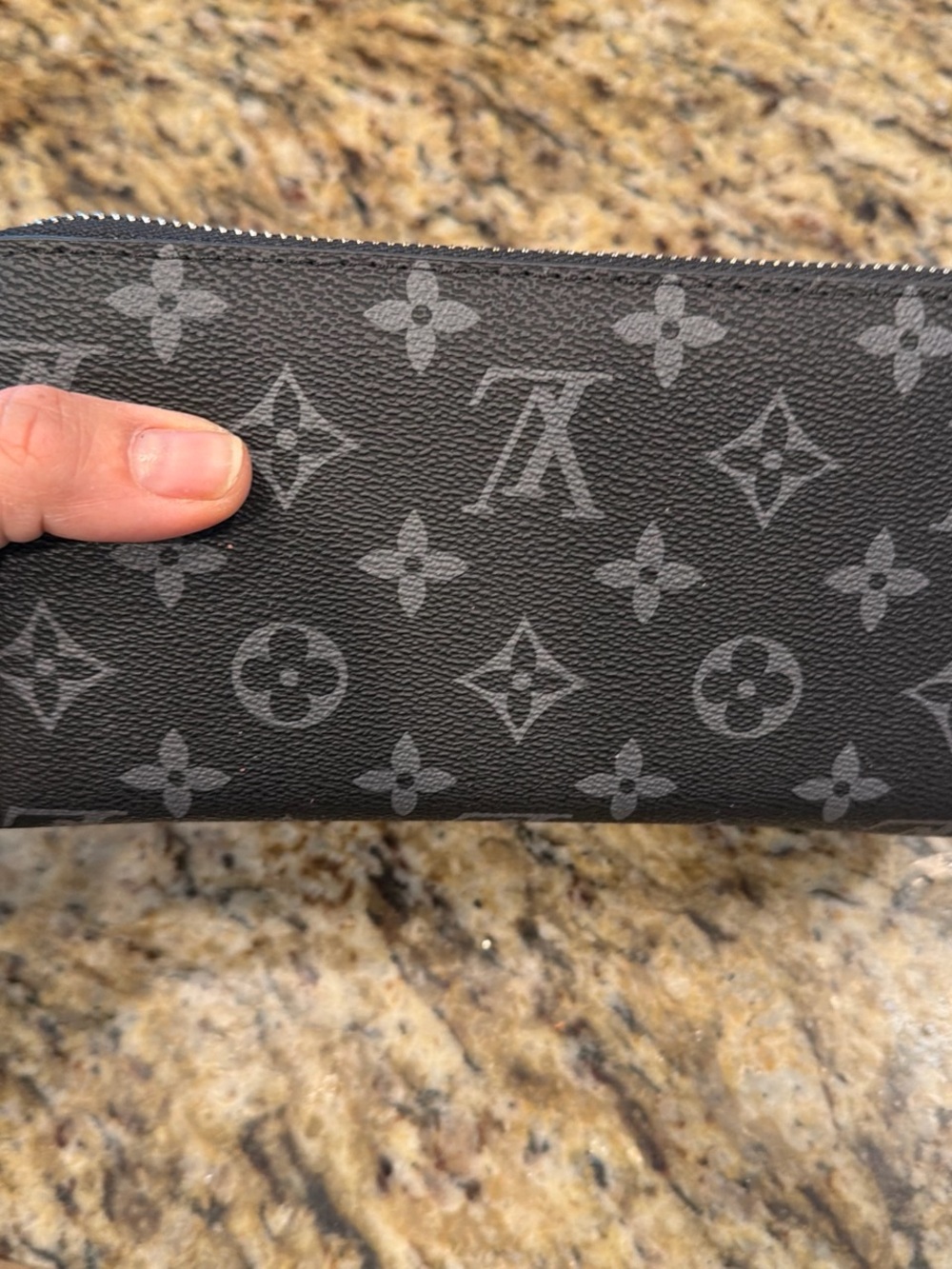New / never been used - Wallet Zip Around Card Holder Wallet in Black and Grey